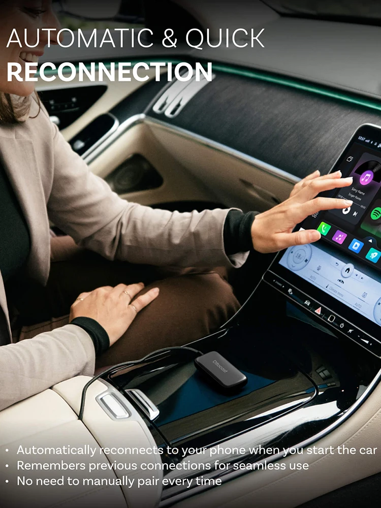 OTTOCAST Play2Video Ultra Carplay Ai Box Draadloze Android Auto Adapter Ingebouwde Youtube Netflix Voor VW Benz Ford 99% van auto's - afbeelding 2