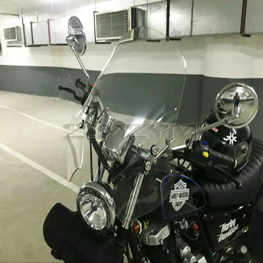 Universal Motorcycle Windshield Windscreen PC Material Modified Windshield Modified Front Windshield Suit For 95% Motorcycle