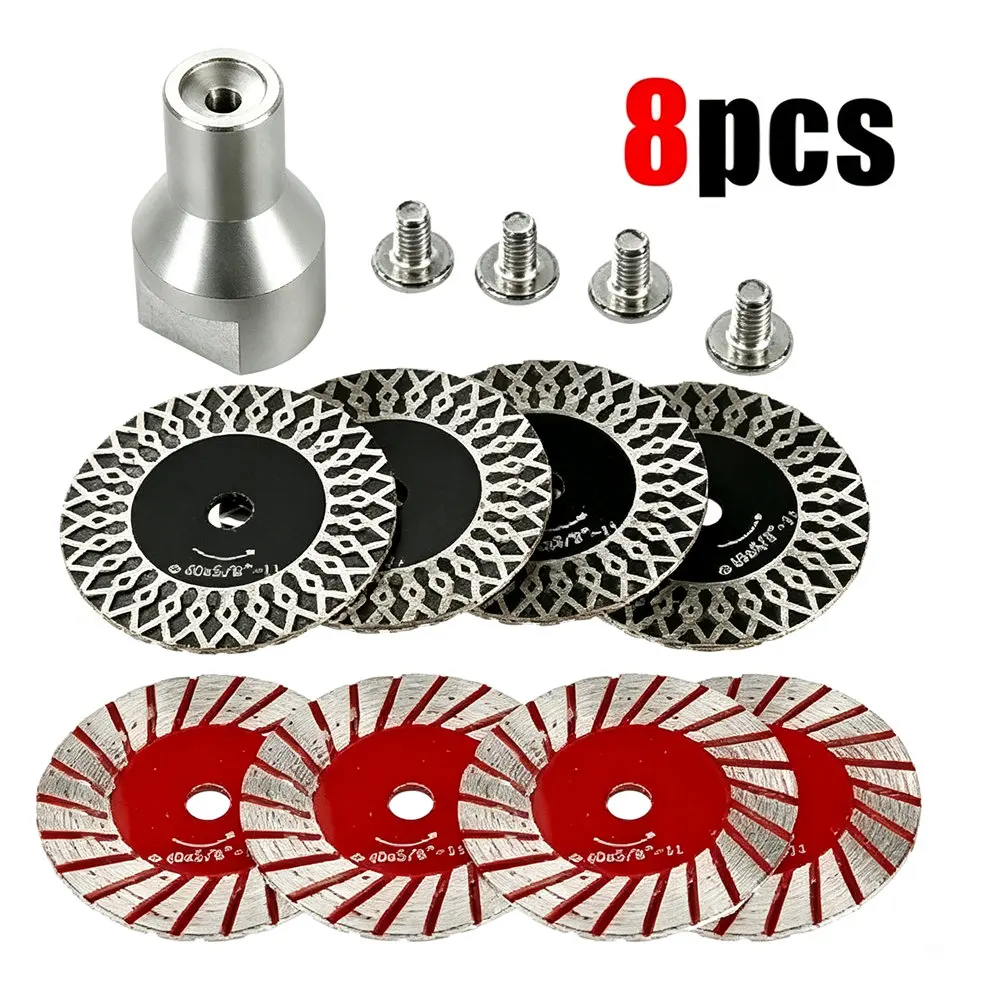 8PCS 40mm Diamond Saw Blade Cutting Disc M10 M14 Flange Mini Circular Blade for Granite Tile Concrete Lettering Grinding Carving