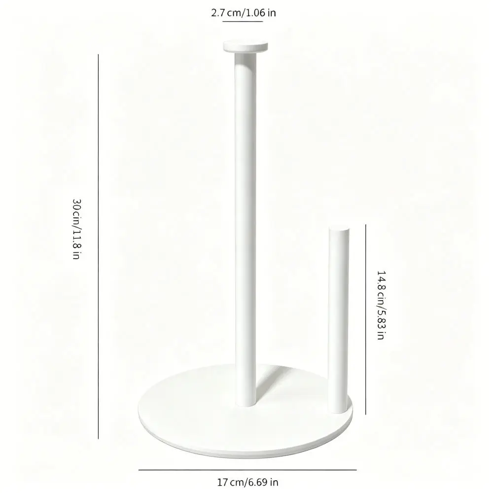 Stainless Steel Paper Towel Holder Stand Vertical Napkin Rack For Kitchen Countertop Bathroom Tabletop Modern Storage Organizer