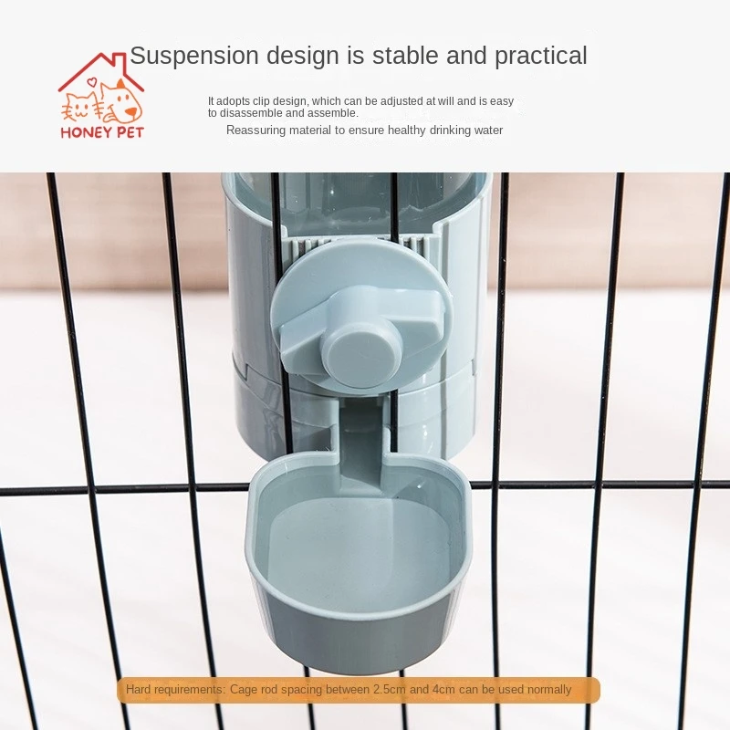 HONEY-Pet Water Dispenser Automatic Feeder Hanging Dog Drinker Cage Water Dispenser Pet Water Cups Hot News Feeding And Water