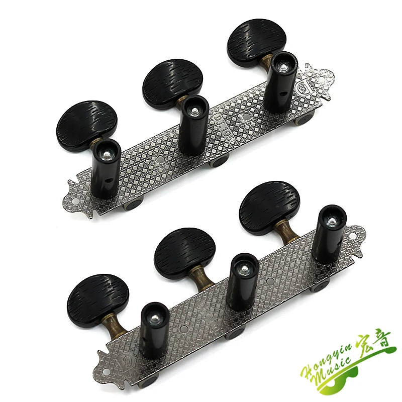 HUATOOL Klassische Gitarre Tri-Integrierter Knopf, Saitenwinder-Knopf, Stimmwirbel, Metallzubehör – Detail 17