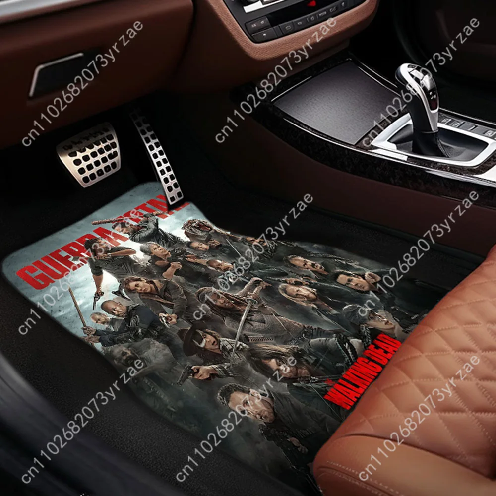 

Walking Dead 4pcs Universal Car Floor Mats All-Season Fashionable Auto Interio Absorbent Non-Slip Washable Car Floor Mats