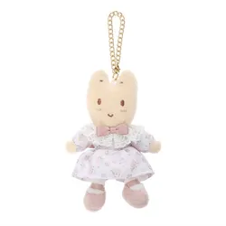 Cute Marron Cream Plush Toy Cartoon Anime Rabbit Bunny Keychain Kawaii Women Bag Keychains Key Chain Girls Toys