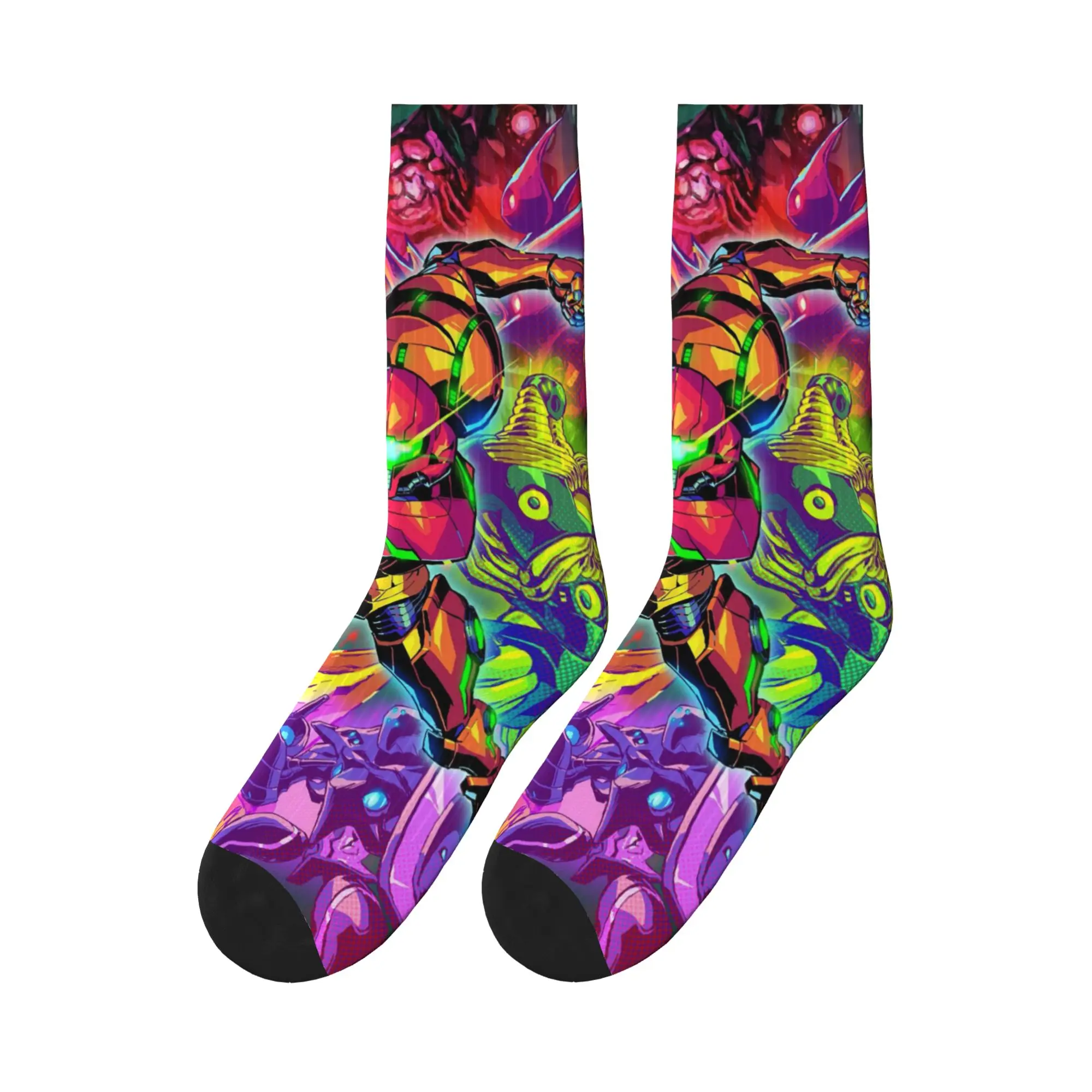 

Metroid II Return Of Samus Sports Socks Super Soft Stockings All Season Long Socks for Man's Woman's Gifts