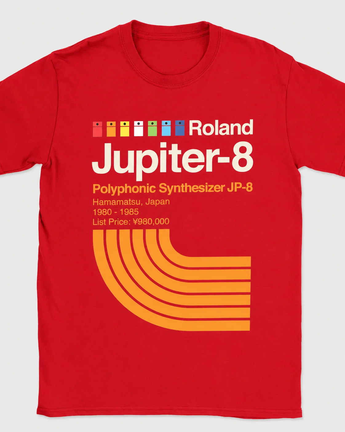 เสื้อยืดผู้ชายลาย Roland Jupit - Musical Instrument Synthesizer บทวิจารณ์และราคา