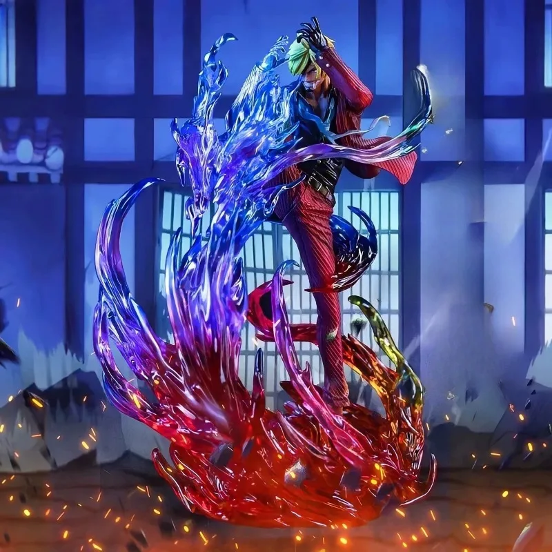 

In Stock, Ships Within 24 Hours, One Piece Figure, Awakening Sanji, Demon God, Sky Leg, Sculpture, for Boys, Decoration, Gift