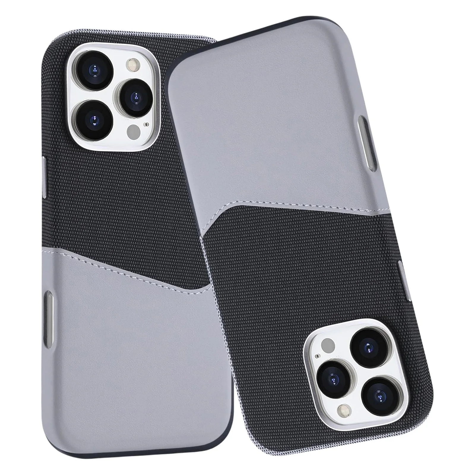 

Case for iPhone 16 Pro Max/16 Pro/16 Plus/16, Compatible with Magsafe Leather Fabric Camera Protection Comfortable Grip Slim
