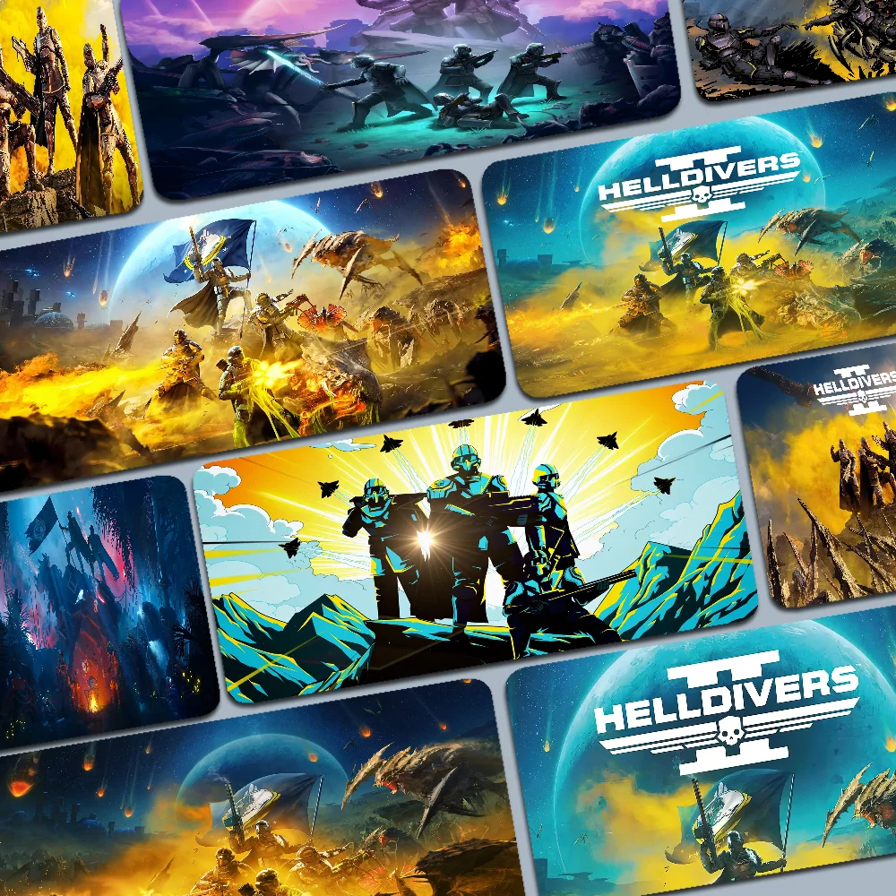 H-Helldiver s 2 Mousepad Boy Pad Natural Rubber Gaming mousepad Desk Mat Size for Gameing World of tanks CS GO Zelda