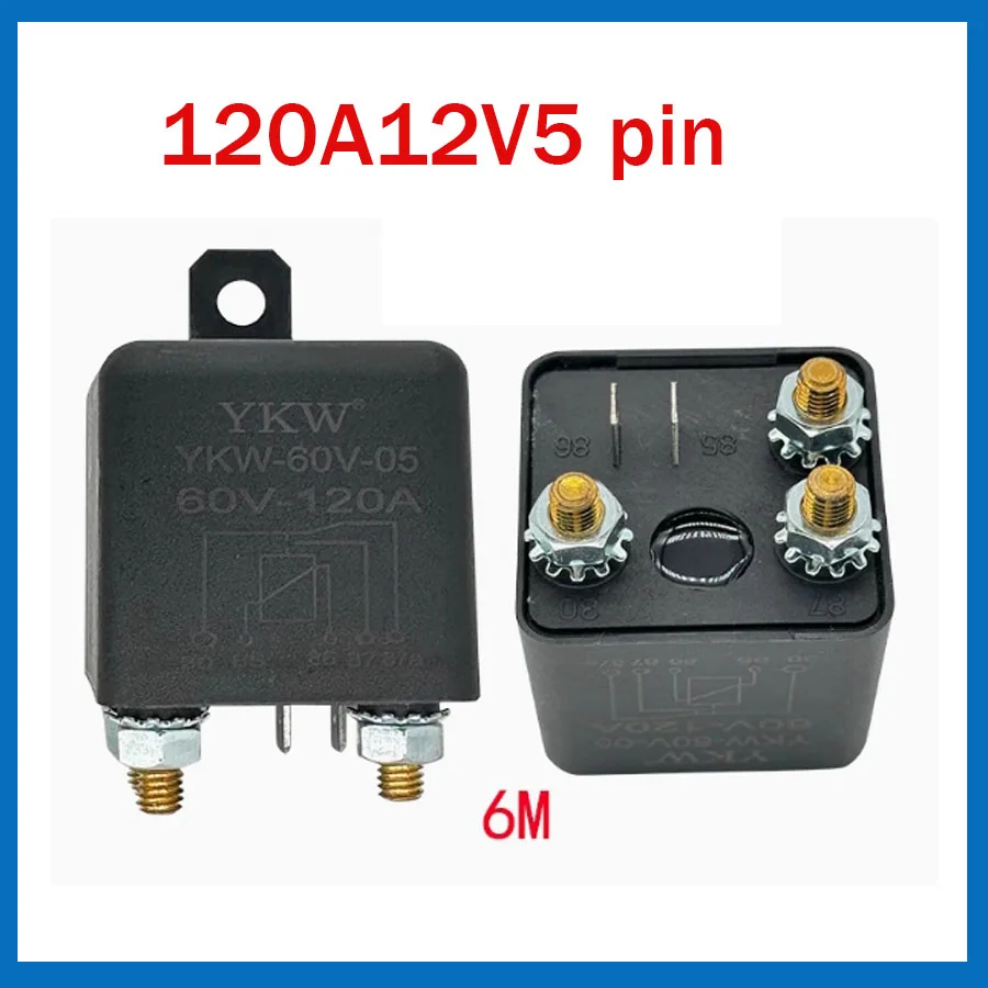 

120A250A car high-power current relay 12V24V48v60v72v5 pin normally closed for long-term power on