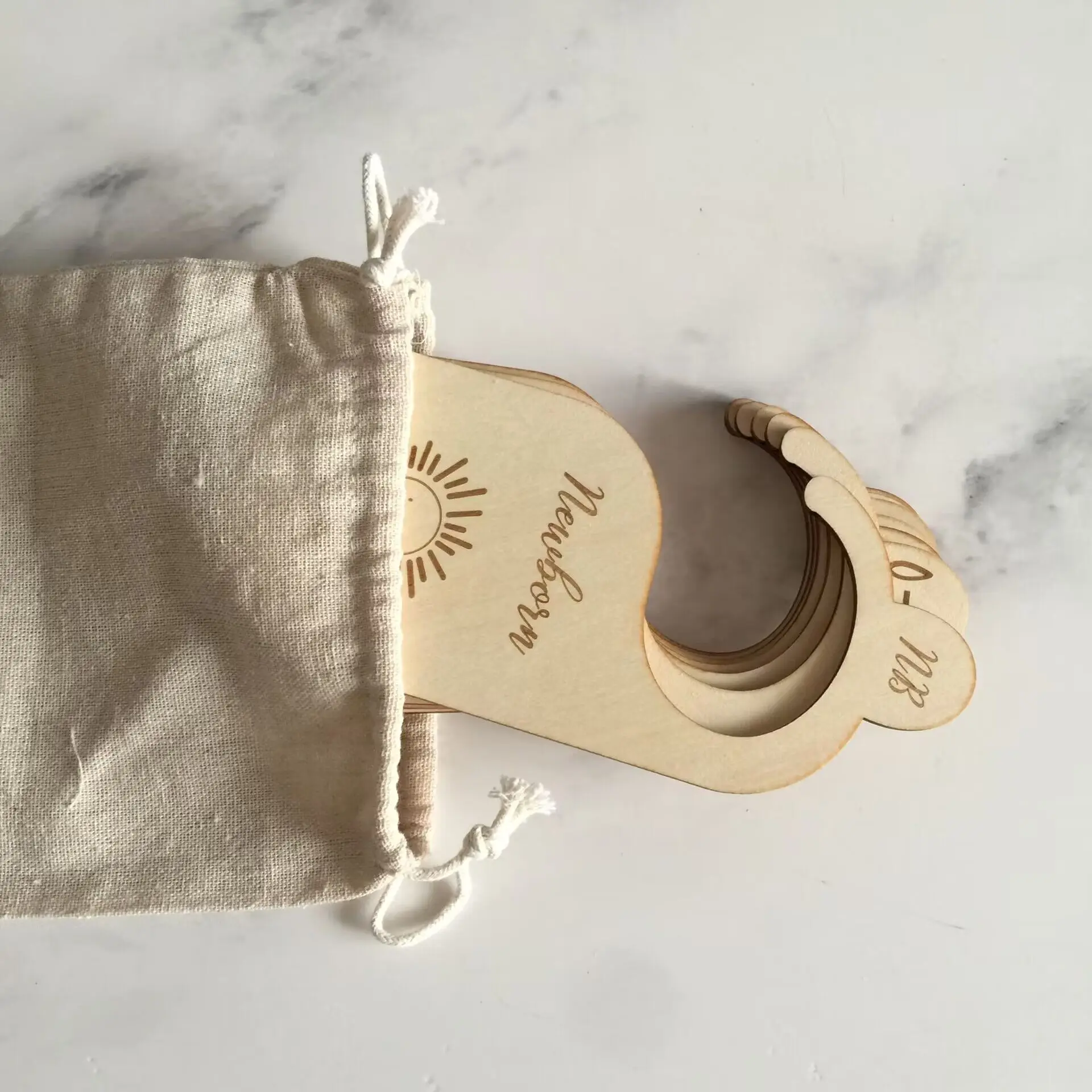 Wooden Baby Closet Size Divide - огляд і ціна Baby Clothing Hanger Dividers