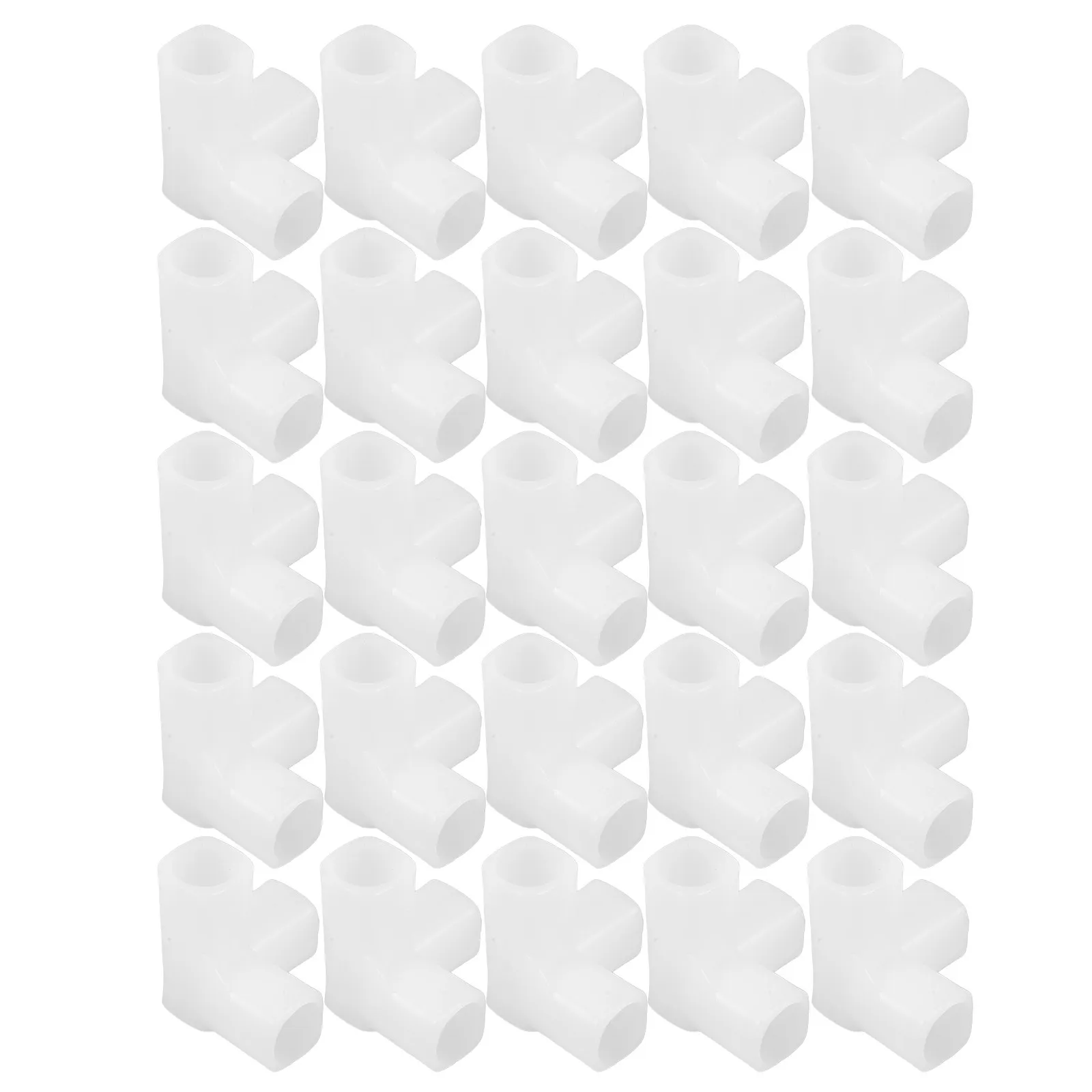 20Pcs Wardrobe Plastic Connectors Stable 3 Way Clothes Rack Furniture Joints for Shoe Rack Closet Organizer Replacement Parts
