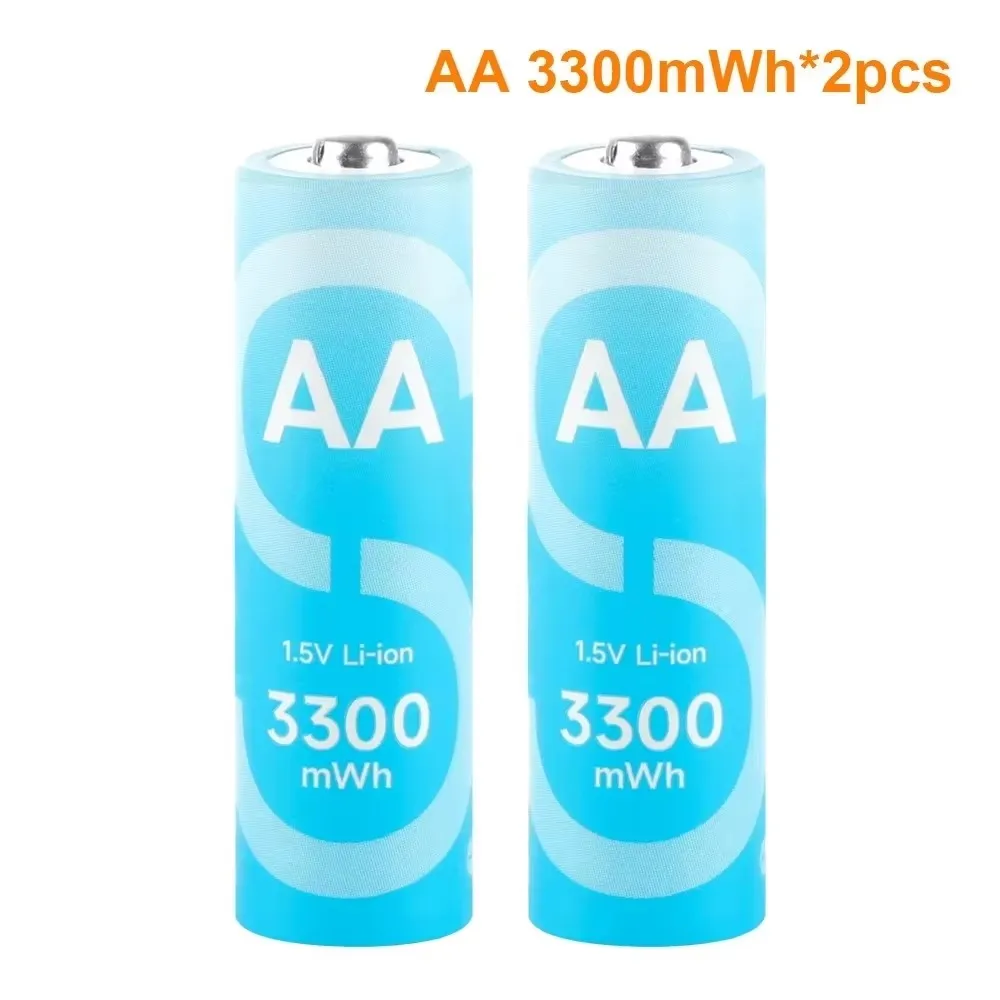 DLGPOWER AA/AAA 1,5 V oplaadbare lithiumbatterij voor afstandsbediening Elektrische speelgoedcamera Gamepad Controller Rookmelder