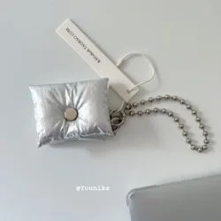 Silver Pleated Feeding Cotton Airpods1/2 Wireless Bluetooth Headset Protective Cover AirPods Pro2 3 Soft Case