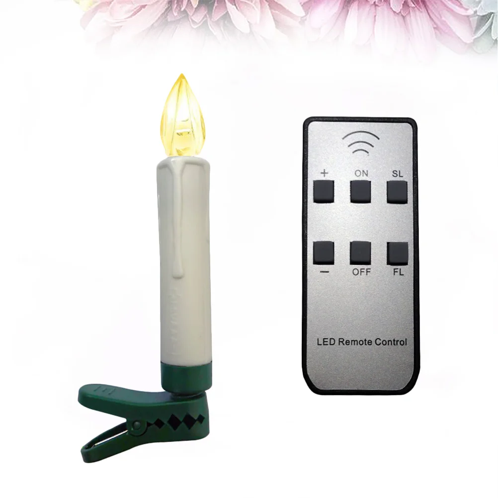 

Christmas Tree LED Taper Candles Simulation Night Lamp with Remote Control