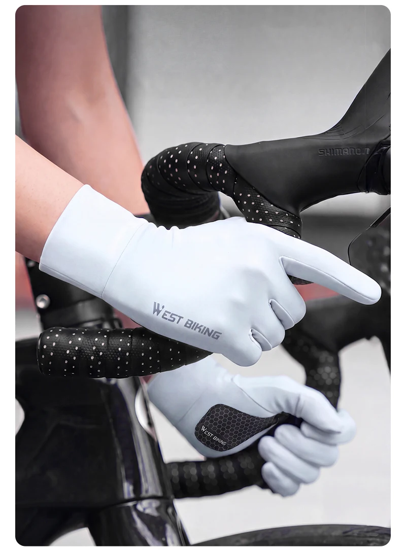WEST BIKING Damen Fahrradhandschuhe, Flip-Finger, Touchscreen-fähig, Vollflächen-Polsterung, rutschfest, UPF 50+, für Frühling, Sommer, Herbst, Rennrad – Detail 17