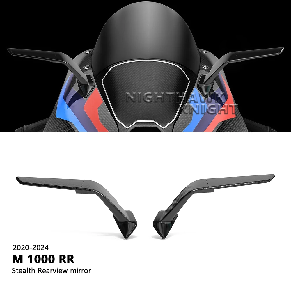 Side Rear View Mirror Kit For BMW M1000RR M 1000 RR 2020 2021 2022 2023 2024 Motorcycle Accessories CNC Stealth Rearview Mirror