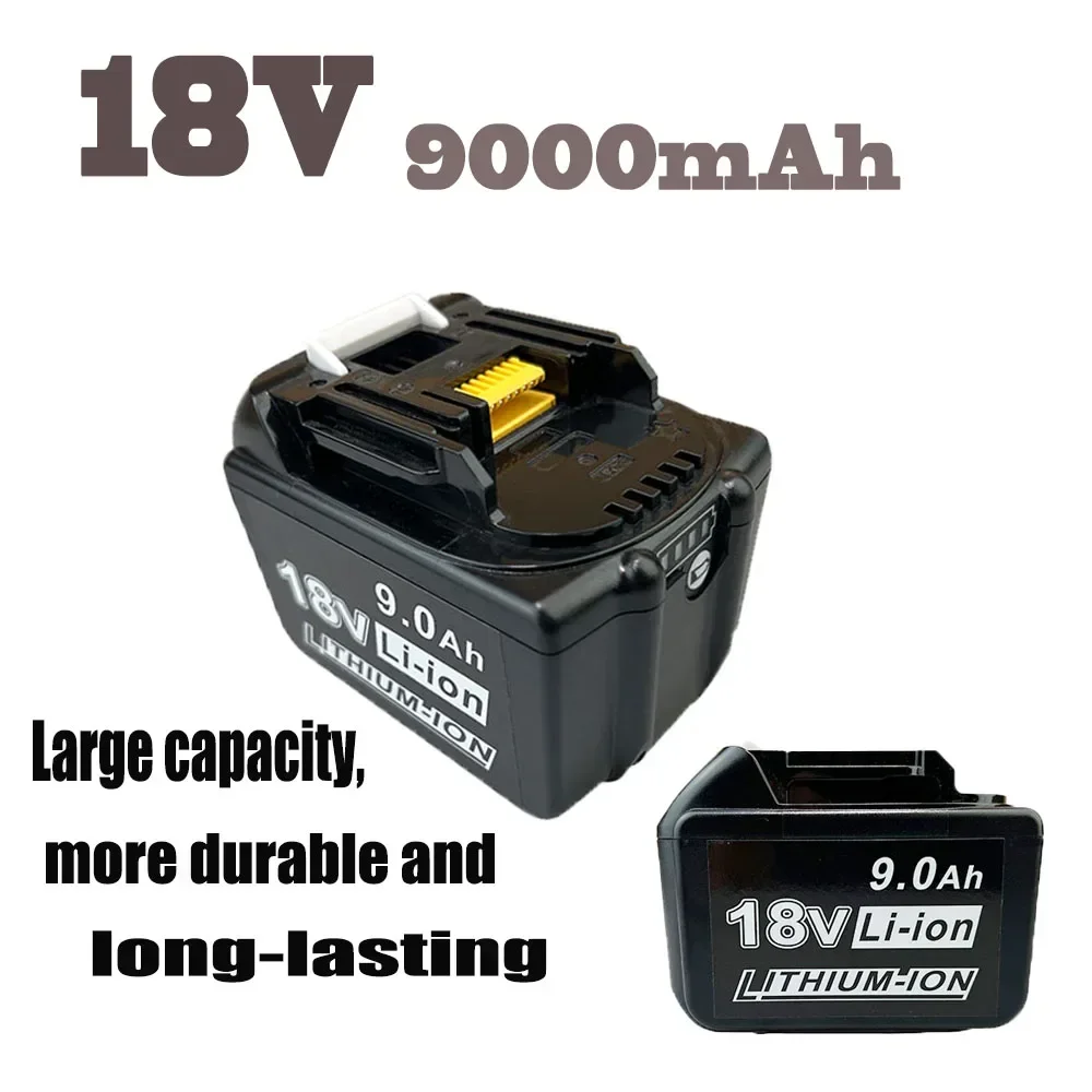 

For Makita 18V Battery 9000mAh 18650 Lithium ion Replacement BL1860B BL1860 BL1850 Rechargeable Power Tool Battery DDF486 DF488