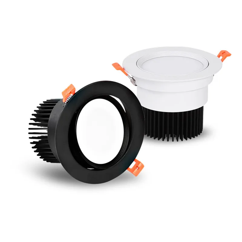 Pop Quality LED Downlight AC85-220V 3W 5W 7W 9W 12W 15W 18W 25W 30W LED Lamp Recessed LED Spot Light For Bathroom Kitchen