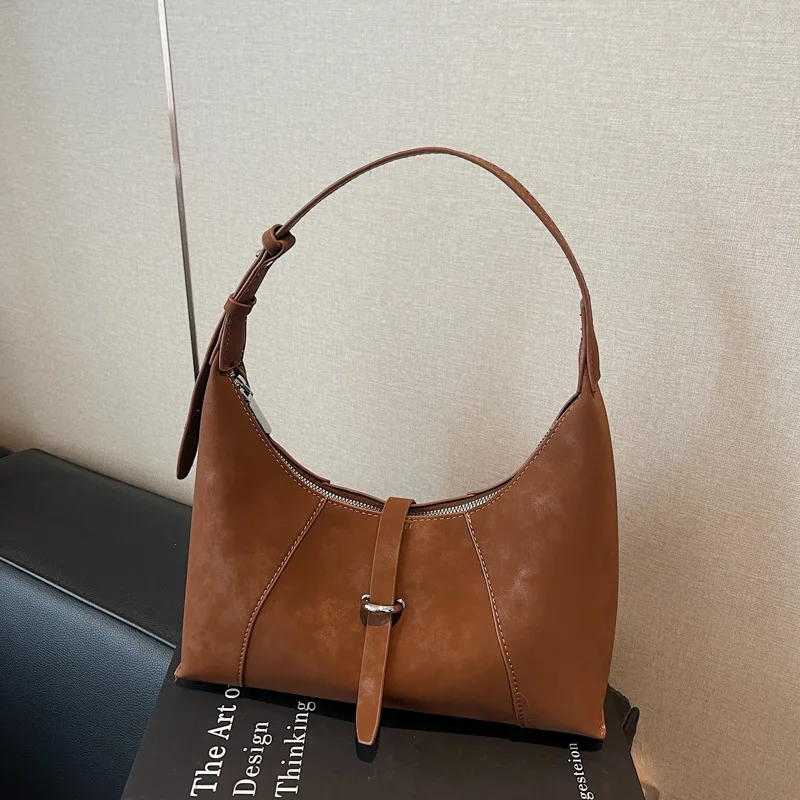 

Осенняя винтажная сумка через плечо 202, просторная женская сумка-тоут, шикарная сумка через плечо, минималистичная сумка «день-ночь»