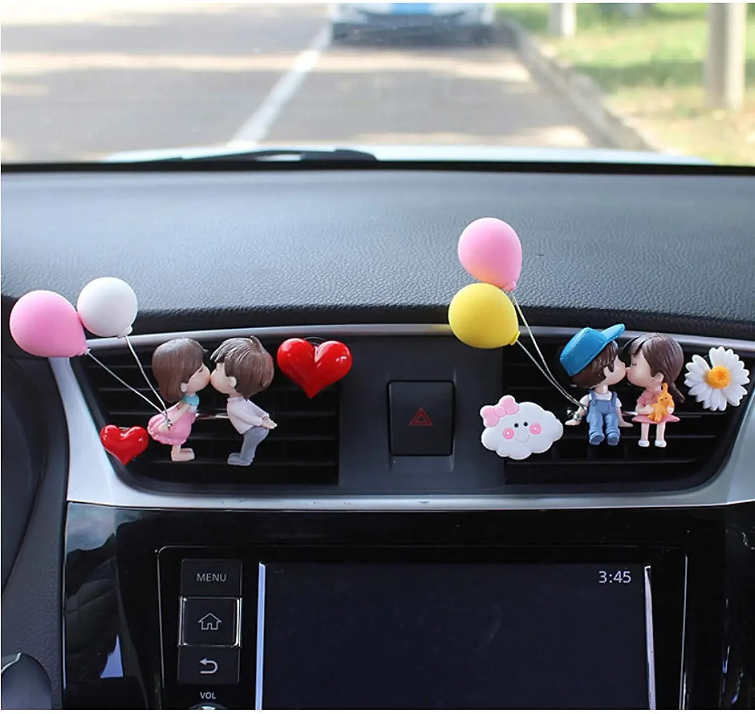 Creative Car Air Outlet Perfume Clip Couple Aromatherapy Decoration Interior Car Decor Accessories