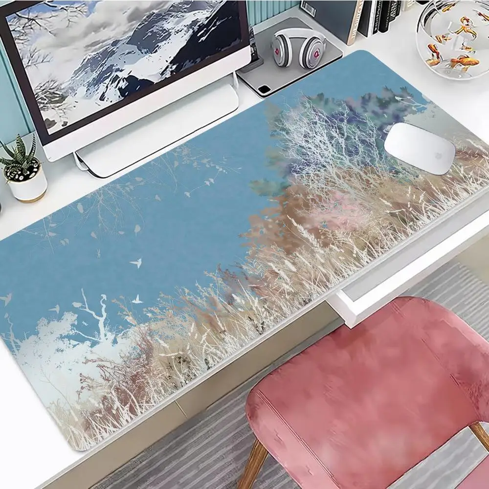 

Multicolor Silhouette Mouse Pad Gaming Mouse Pad, Mouse Pad with Edges and Non-Slip Rubber Base, Extended Mouse Pad