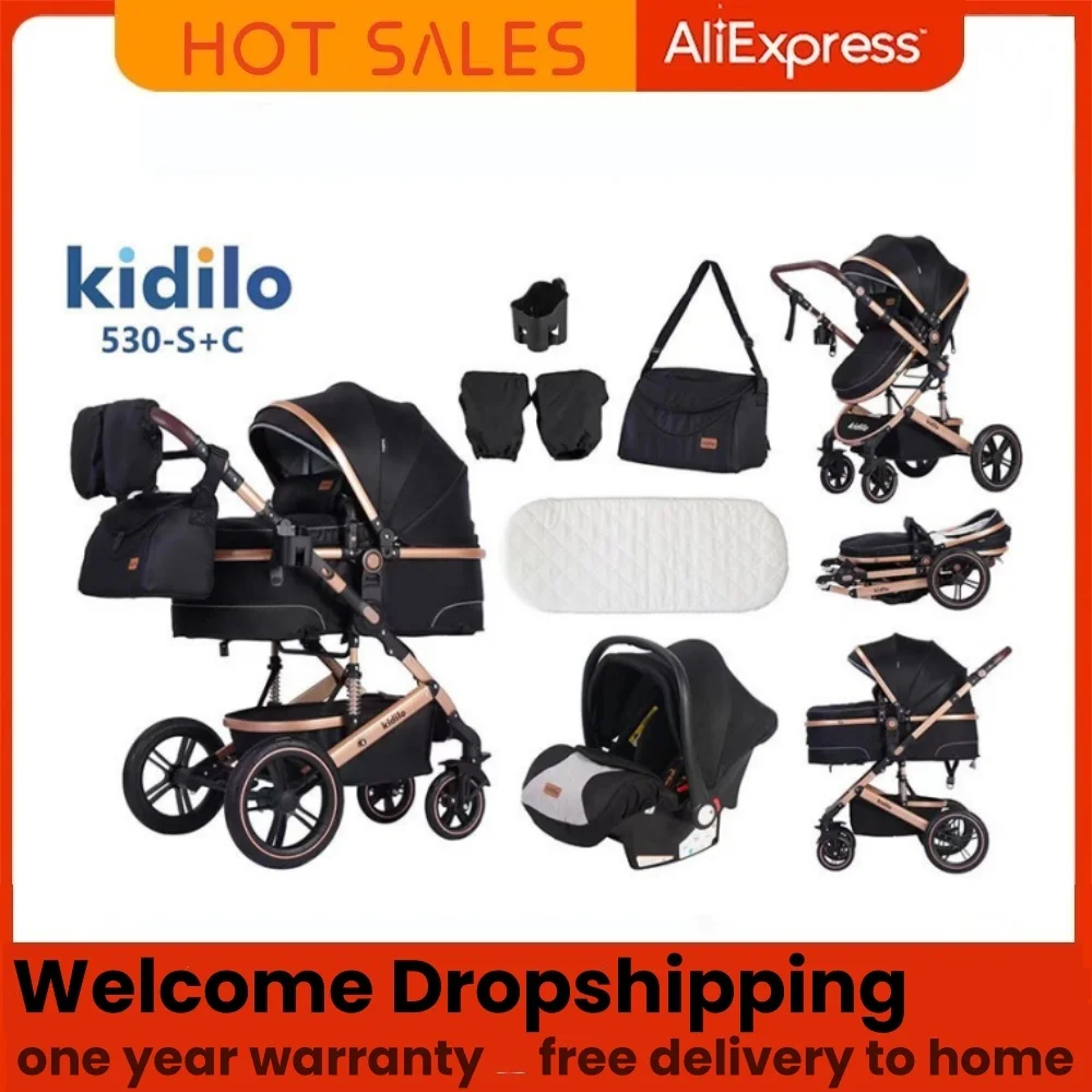 

lightweight stroller for 0-3 years baby,3-1 baby stroller for you and kids,free send mamabag and cold-proof gloves