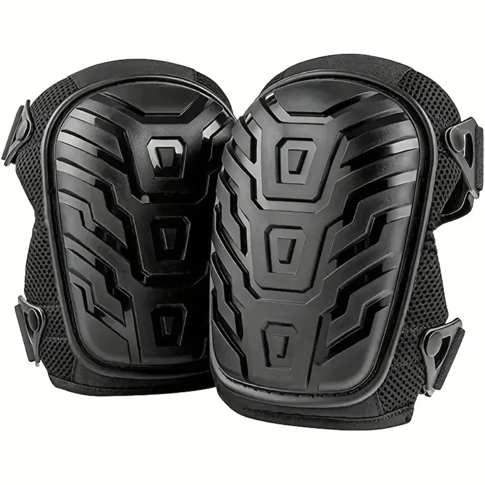 2Pack Hard Shell Motorcycle Knee Pads, Adjustable Strap Shock‑Absorbing Knee Protector Guard for Motorbike Riding, Skateboarding