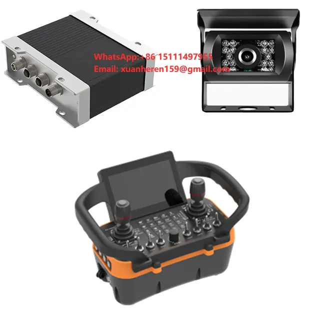 Large Wireless 7-Inch Display Screen Remote Control ABS+PC Housing Camera Truck Crane Aerial Worker Construction Machinery Parts