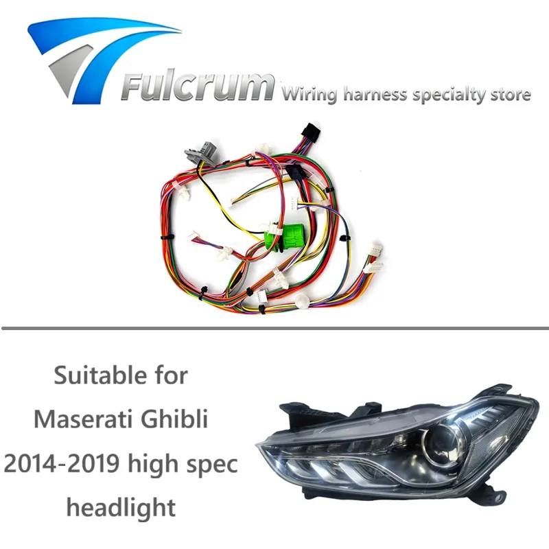 

Подходит для Maserati Ghibli 2014-2019, жгут проводов для фары, жгут проводов, вилка, жгут проводов в сборе, высокая версия