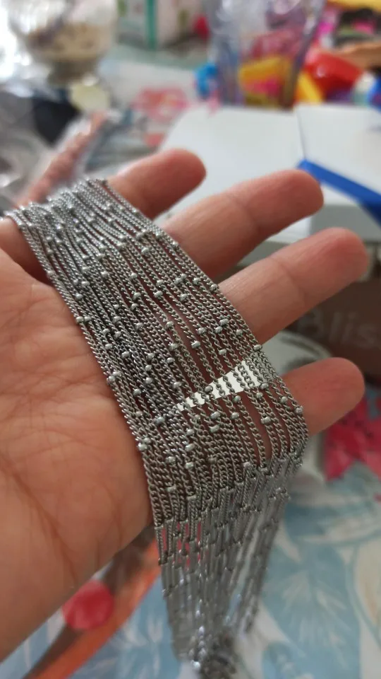 10 Stück Edelstahl-Perlenketten für DIY-Schmuckherstellung, Halsketten-Zubehör, Handarbeitsbedarf, Großhandel – Detail 6