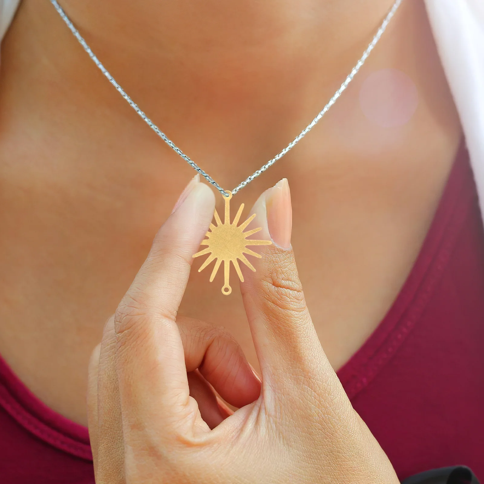 

50Pcs Safe to Use Sunflower Charms for Necklace Bracelet and Craft Ornaments Craft Pendant DIY Charms Pendant Charm