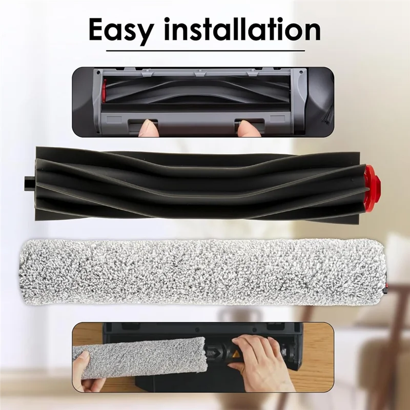 Main Brush Rolling Mop For Eufy Omni S1 Pro/Omni S1 Robot Vacuum Cleaner Replacement Parts