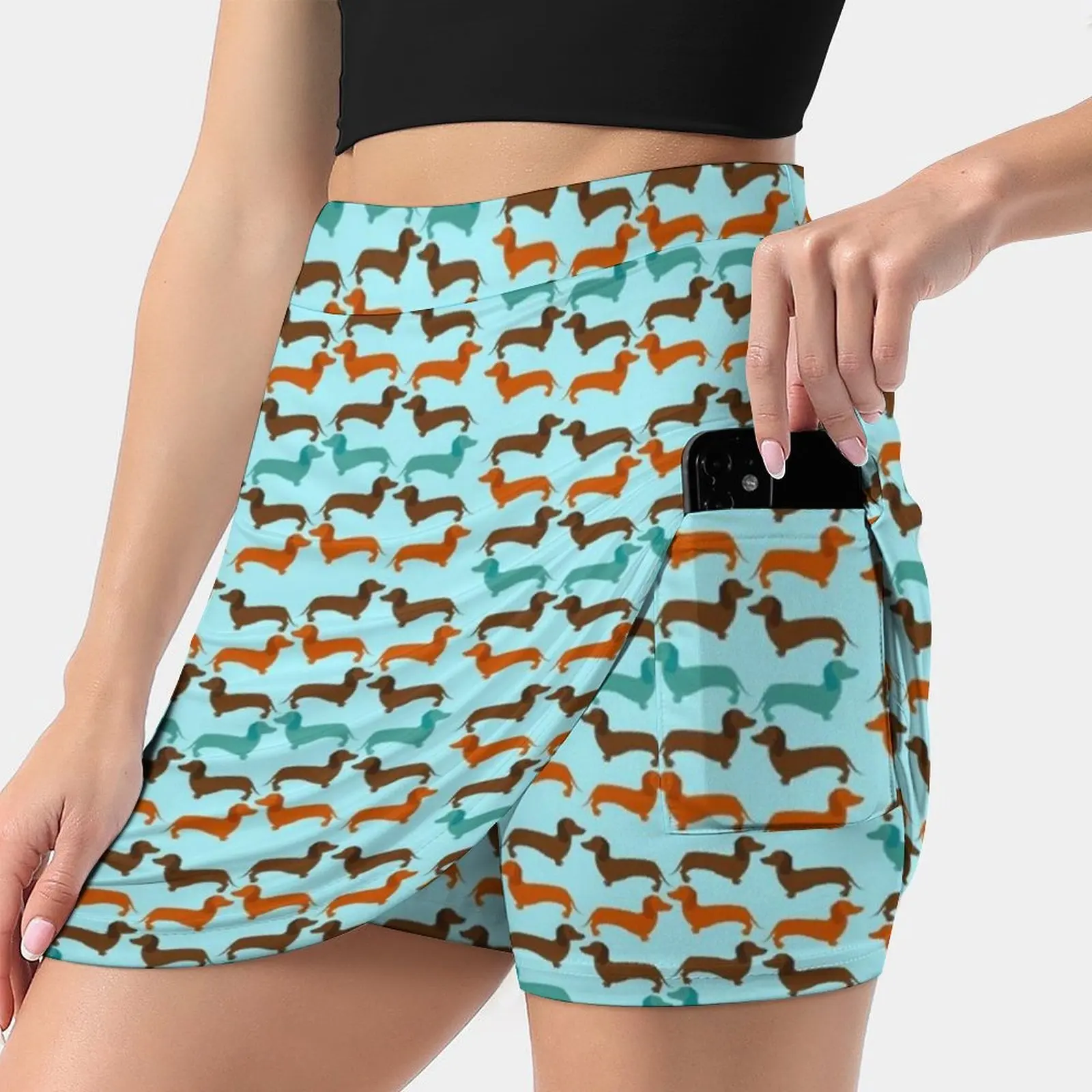 

A Nigel Inspired Dachshund Pattern-Spacedogs Heu Fandom Korean Fashion Skirt Summer Skirts For Women Light Proof Trouser Skirt