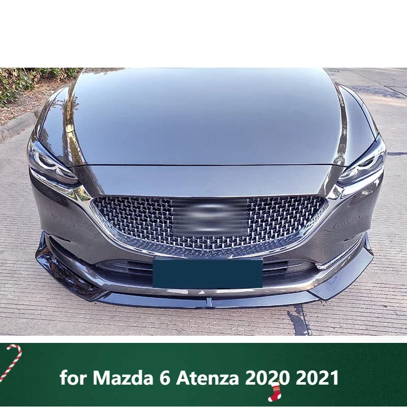 

New! Front Bumper Splitter for Mazda 6 Atenza 2020 2021 Lip Diffuser Spoiler Body Kit Protector Plate Decorative Strip Shovel