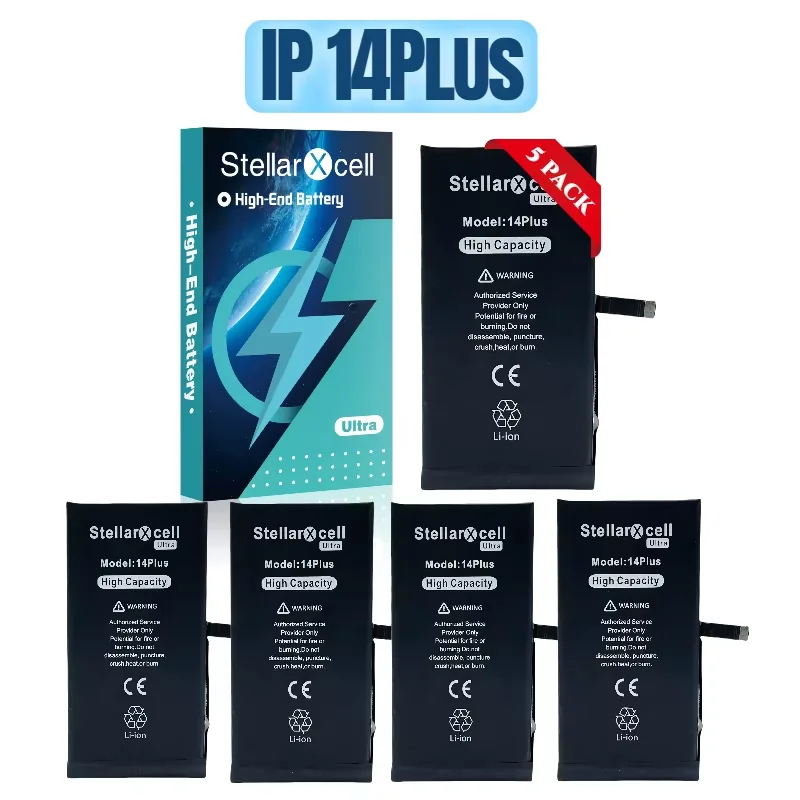 

StellarXcell high capacity Battery For iPhone 7 8 Plus 11 pro max SE 2020 X XR XS Max Replacement Li-ion Batteries Free tools