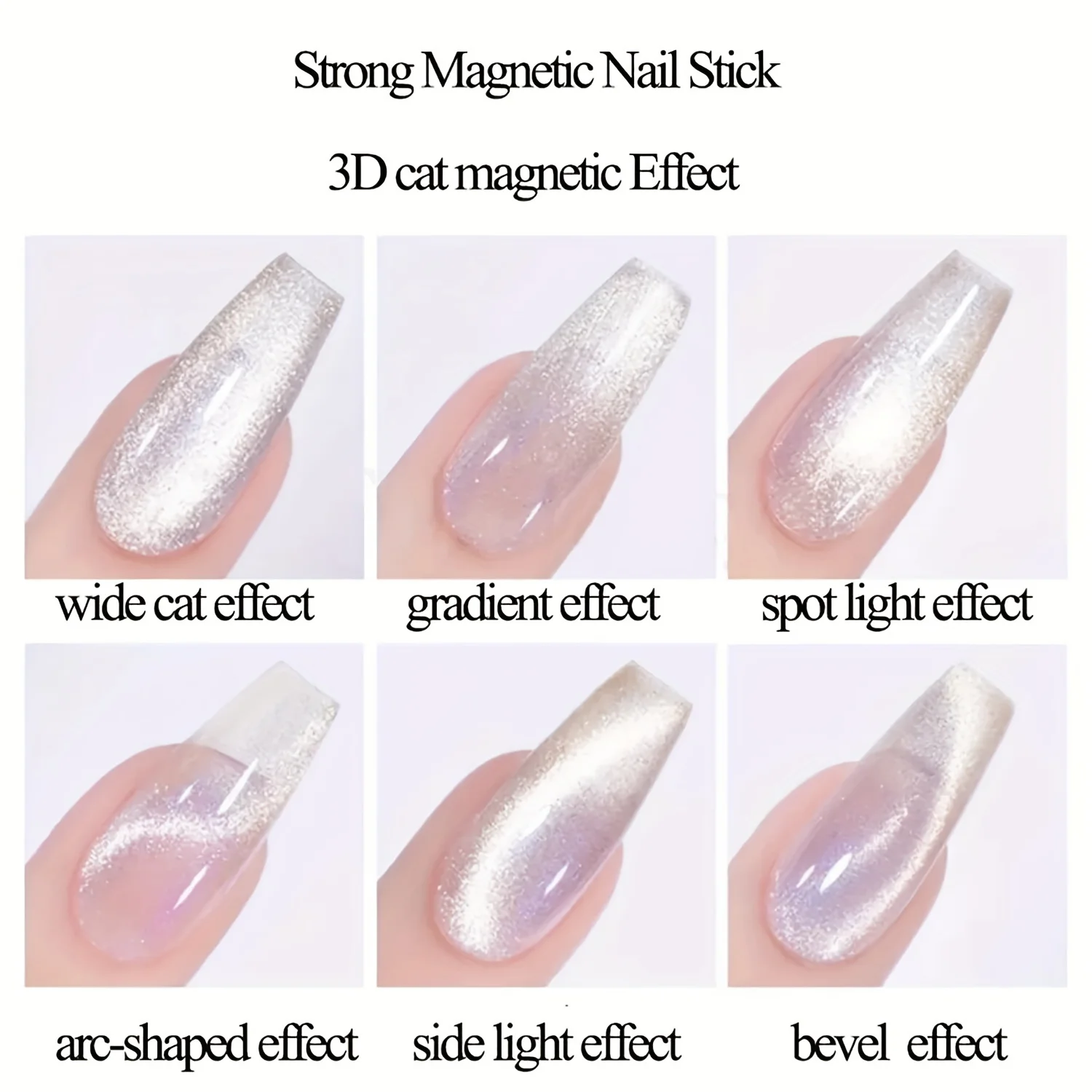 Double Ended Magnetic Nail Polish Stick Magnetic Stick Style Cat Eye Gel Nail Polish Tool Suitable for Nail Salon or Home Use image 4