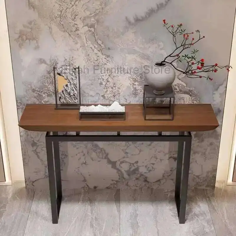 

Decor Luxury Salon Corner Table Hallway Modern Wood Console Table Vintage Entree Konsolentisch Living Room Furniture