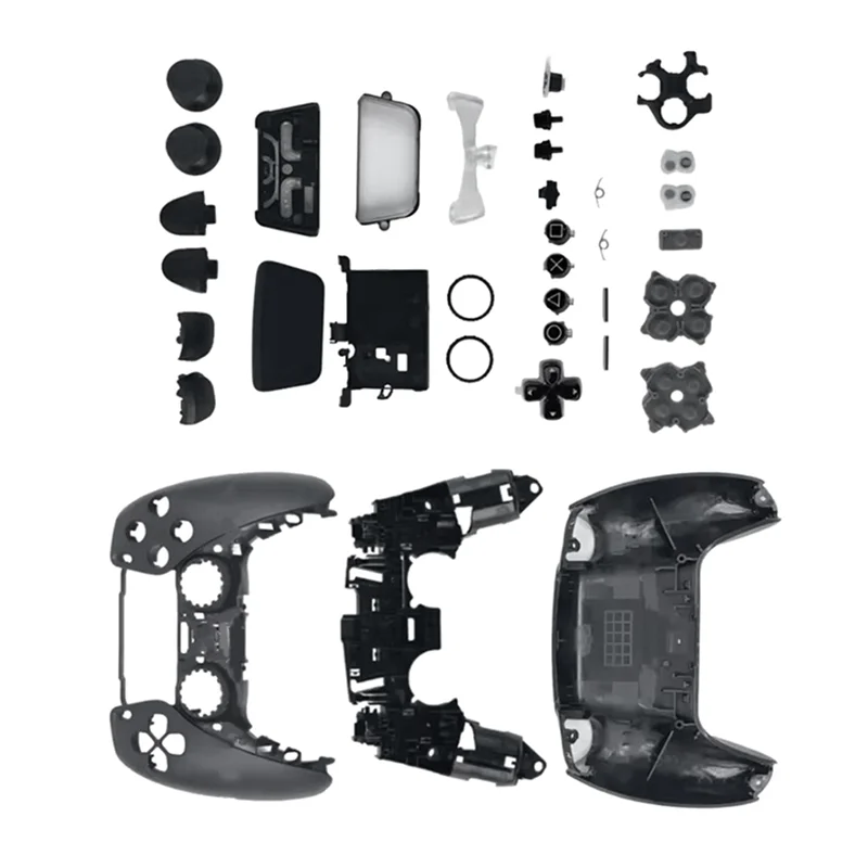 Dependable-Housing Shell Full Kit Forps5 Controller BDM-030 Front Back Cover Withconductive Pad Forp5 Gamepad A