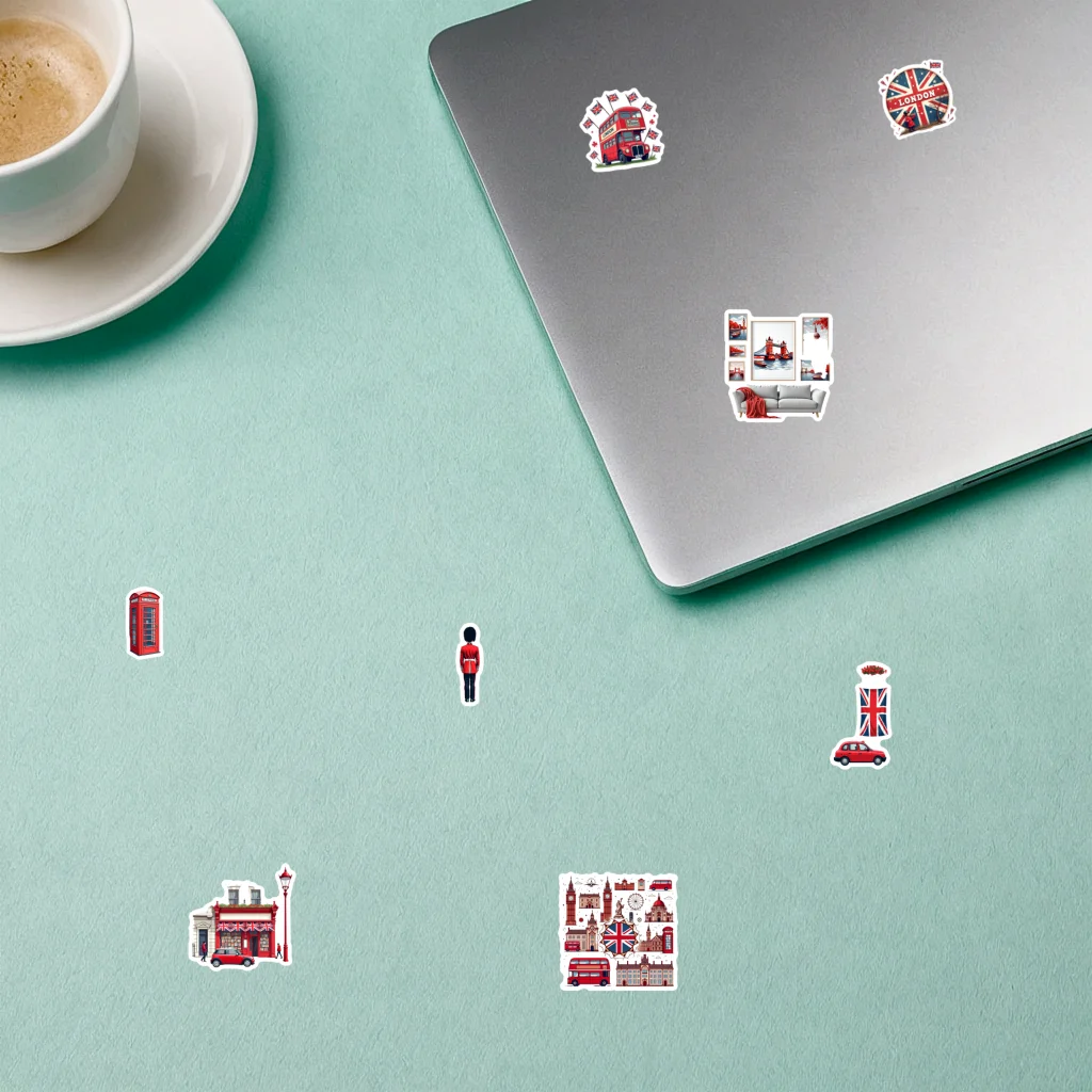 35 قطعة-70 قطعة ملصقات لندن خمر الثقافة البريطانية ملصقات السفر القرطاسية ملصقات DIY بها بنفسك الهاتف الغيتار المحمول
