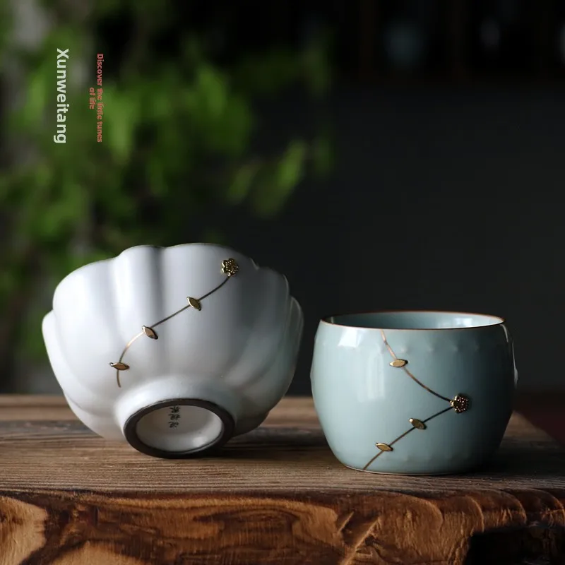 

Retro Dehua Porcelain Tea Cup Handmade Ivory White Single Cup Tea Set Tea Bowl Cultivation Traditional Chinese Style Diningware