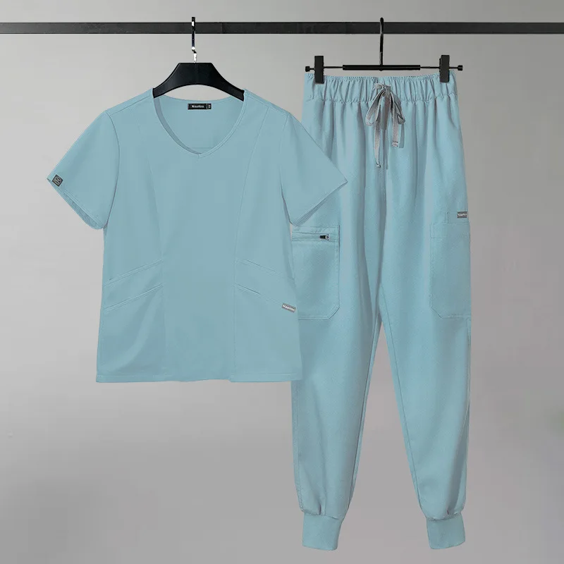 Scrub da donna top Pant accessori per infermieri Medical Unisex Dental Clinic salone di bellezza Spa Lab uniformi da lavoro tuta da jogging