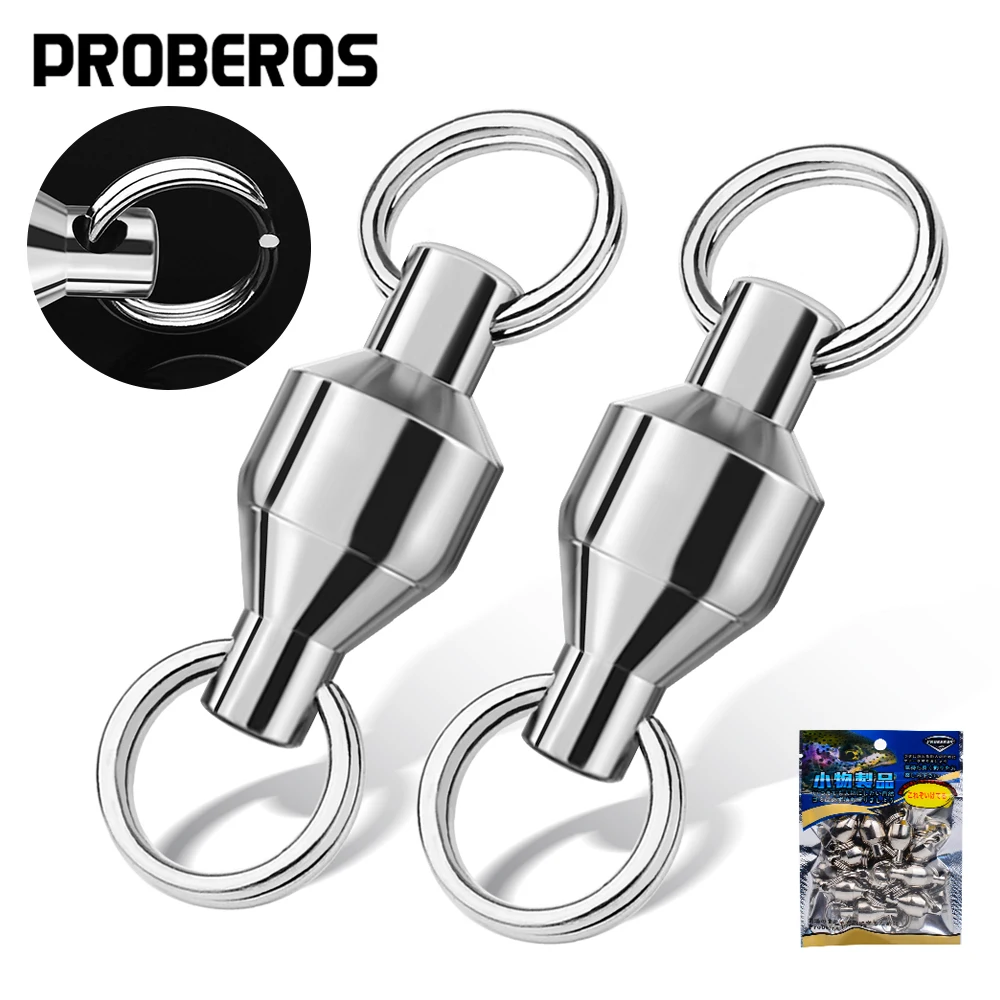 

ПРОБЕРЫ 50шт 0 # -10 # Сверхмощные шарикоподшипники из нержавеющей стали, вертлюги, плавное вращение, рыболовные снасти Pesca, аксессуары, оптовая продажа