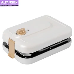 Ivory White Electric Breakfast Maker For Waffles Sandwich  Bubble Egg Cake Toaster Breakfast Station Machine With 3 Trays