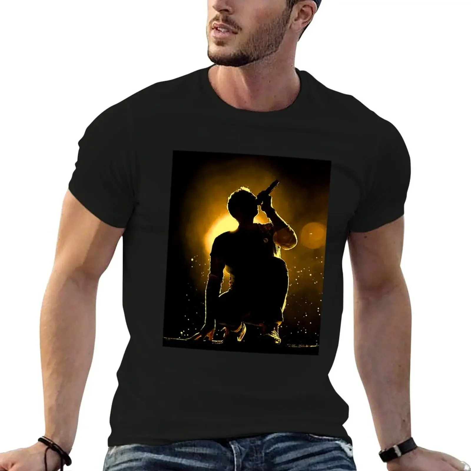 silhouette of chris Tri-blend T-Shirt customizeds graphic tee shirt tees mens vintage t shirts