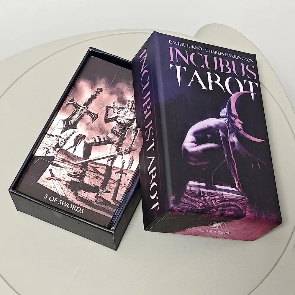 Incubus Tarot Deck 12*7cm 78 Pcs Nightmare-themed Tarot Cards Based on Rider Waite System