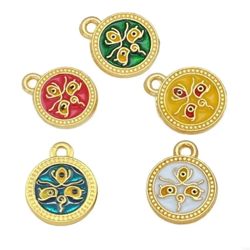 

Five Fortune Deities Pendant Accessory for Customes Bracelets and Necklaces F3MD