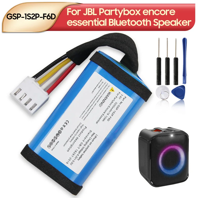 Bateria para jbl partybox encore essencial GSP-1S2P-F6D baterias recarregáveis