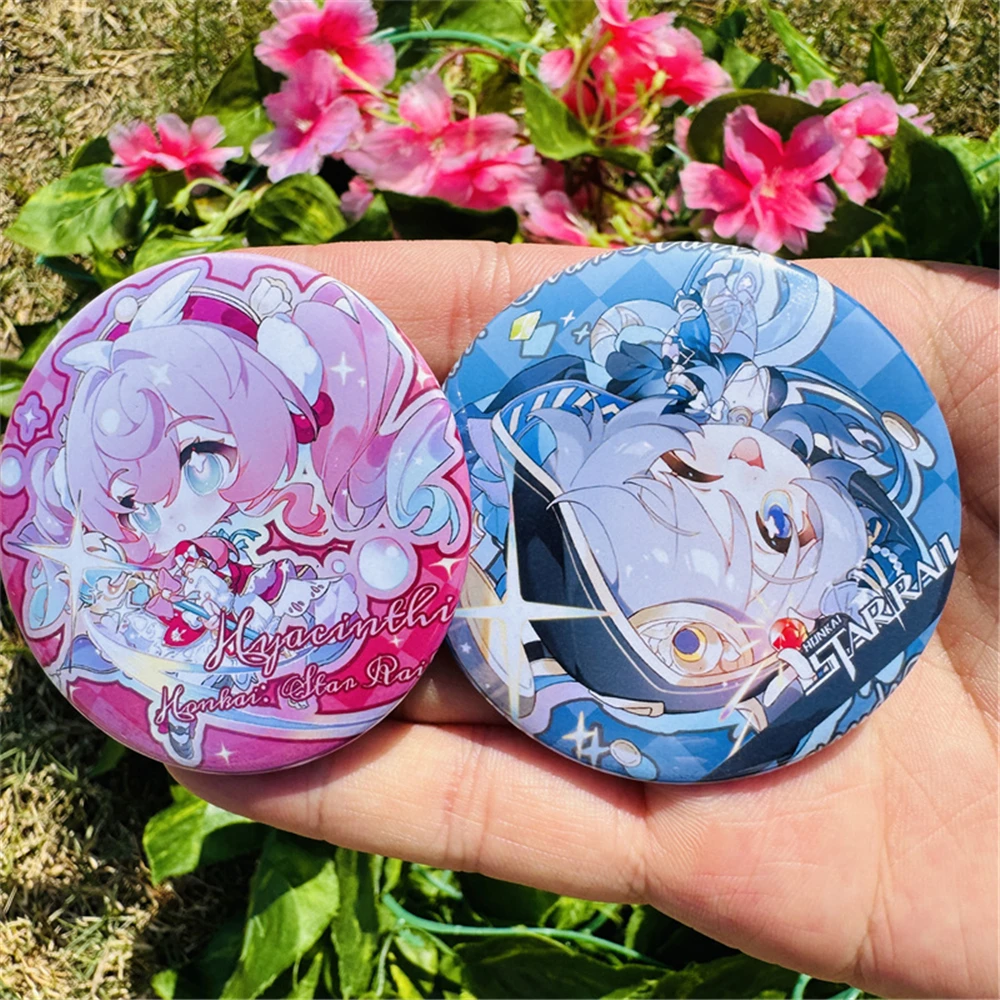 

58 мм игра Honkai Star Rail Kawaii Hyacinthia Cipher Hyacine Cifera косплей костюм значок булавка SPTE жесть брошь реквизит Xmas Gilf