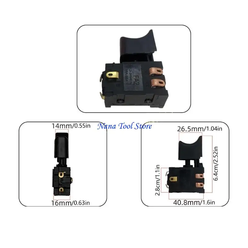 31GJ Electric Blower Switches 16A 5E4 Rating Direct Current 7 2 to 24 Volts Plastic Construction